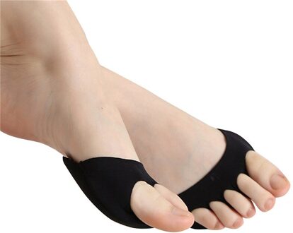 Pad Schoenen Reparatie Hak Zool Anti-Slip Slijtvaste Mat Rubber Schoenen Accessoires Beschermende Half Zolen Zool Voorvoet pads zwart