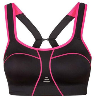 Padded Athletic Level 4 sportbh zwart/roze - F 75