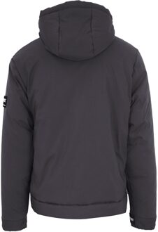 Padded Large Branded Logo Grey Jacket Grijs