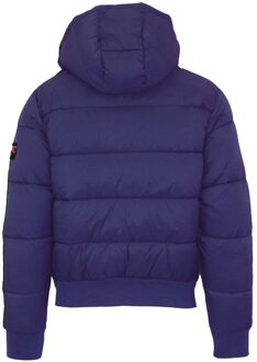 Padded Taped Sleeve Navy Blue Jacket Blauw