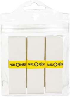 Padel Premium Grip Verpakking 3 Stuks-Wit - nosize