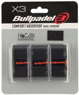 Padel Racket Overgrip Zwart - 3 stuks