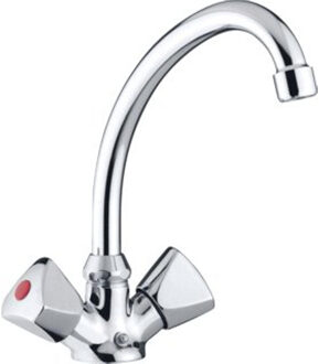 Paffoni Etoile Keukenmengkraan 24.4cm 1 kraangat Chroom glans ET078CR29