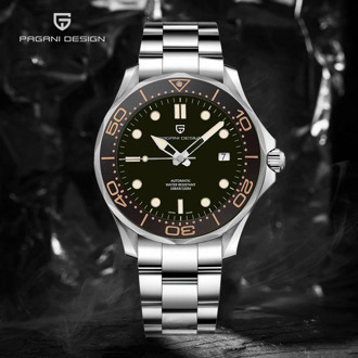 PAGANI DESIGN Original Brand Men Watch 007 commander Men's Mechanical Watches 100M Waterproof Casual Business Watch reloj hombre