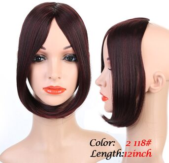 Pageup Lange Pony Clip In Op Front Haar Bang Side Fringe Hair Extension Natuurlijke Synthetische Pony Haaraccessoires Voor Vrouwen 2 118