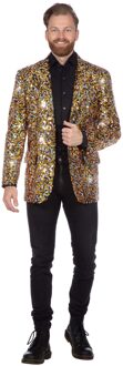 Pailletten Blazer Heren Zwart/Goud/Zilver Goud - Brons