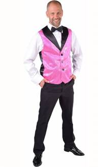 Pailletten gilet VDP - wit - XL-XXL