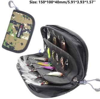 Pailletten Lokken Zak Spinner Tas Set Composiet Aas Vliegen Haken Metalen Pailletten Lepel Lokt Met Eva Hard Shell Storage Case vissen Tas