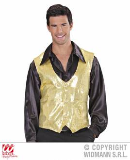 Paillettenvest goud man Goud - Brons
