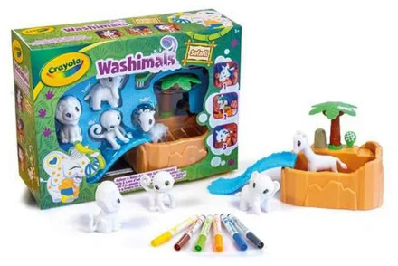Paint and Colour Game Washimals Safari Crayola