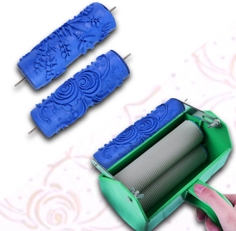 Paint Brush Wallpaper Roller Printing Machine Flower Pattern Paint Rollers Embossing Wall Texture home Decoration Accessories