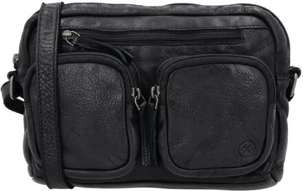 Paint Rock Shoulderbag black damestas Zwart - H 17 x B 23 x D 5,50 cm