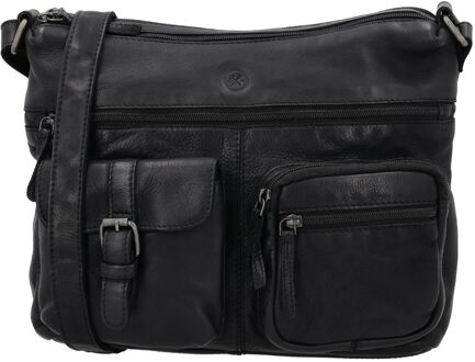 Paint Rock Shoulderbag black damestas Zwart - H 25 x B 34 x D 10 cm