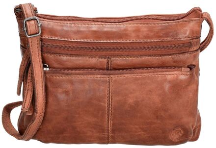 Paint Rock Shoulderbag cognac damestas - H 17 x B 23 x D 3,50 cm