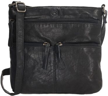 Paint Rock Shoulderbag High black damestas Zwart - H 22 x B 20,50 x D 3 cm