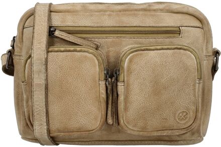 Paint Rock Shoulderbag sand damestas Zand - H 17 x B 23 x D 5,50 cm