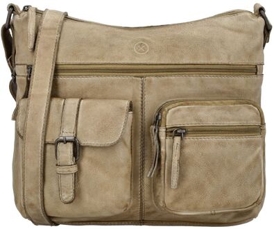 Paint Rock Shoulderbag sand damestas Zand - H 25 x B 34 x D 10 cm