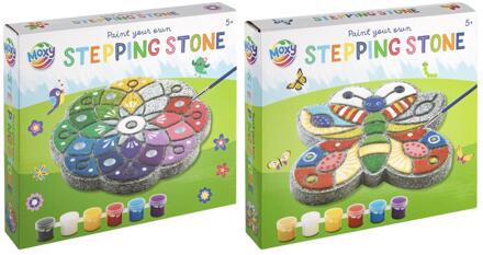 Paint your own stepping stone