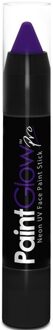 PaintGlow Face paint stick - neon paars - UV/blacklight - 3,5 gram - schmink/make-up stift/potlood