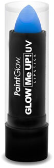 PaintGlow Lippenstift/lipstick - neon blauw - UV/blacklight - 5 gram - schmink/make-up