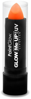 PaintGlow Lippenstift/lipstick - neon oranje - UV/blacklight - 4,5 gram - schmink/make-up Fluor oranje