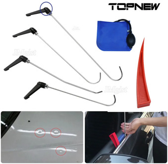 PAINTLESS DENT REMOVAL REPAIR TOOLS KITS 4PCS ROTATE RODS HAIL DAMAGE REMOVAL CAR DING DENT REPAIR ROD HOOK PUMP WEDGE