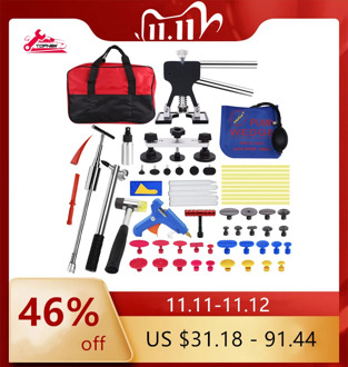 Paintless Dent Repair Puller Tools Dent Puller Slide Hammer T-Bar Tool Dent Removal Pulling Tabs for Car Auto Body