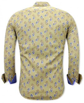 Paisley slim fit Veelkleurig - XL