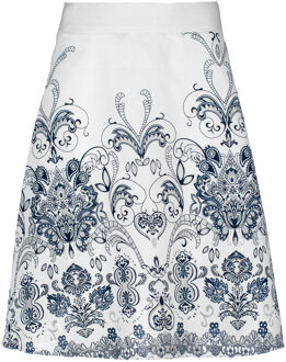 Paisley stijl Cloche rok Ecru