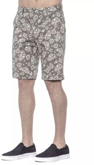 Paisley Zomer Shorts Relaxed Fit Grijs