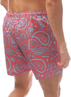 Paisley Zwemshort voor heren in Roodblauw Blauw en rood - S
