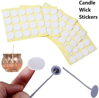 Pak Van 100 Kaarsenlont Stickers Dubbelzijdig Klevende Dots Voor Kaars Maken 20Mm Dikte: 1Mm