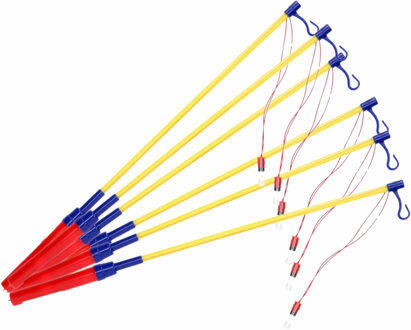 Pakket van 30x stuks lampionstokjes met lichtje