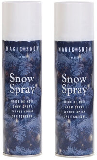 Pakket van 3x stuks busjes met witte spuit sneeuw spray 150 cm voor kerstboom/ramen - kunstsneeuw/nepsneeuw