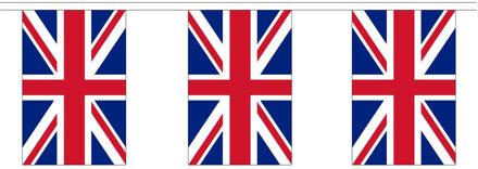 Pakket van 3x stuks luxe landen vlaggenlijnen Groot Brittannie/Engeland 9 meter