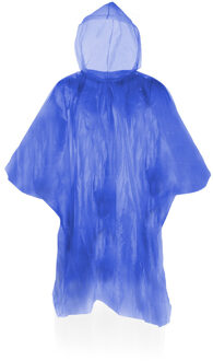Pakket van 6x stuks wegwerp regen ponchos voor kinderen blauw - Regenponcho's