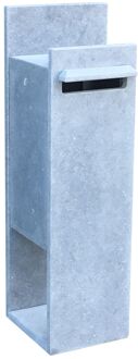 Pakketbrievenbus Compostella Line Rechts Digitaal Slot - Natuursteen - Grijs - 40x115x40cm