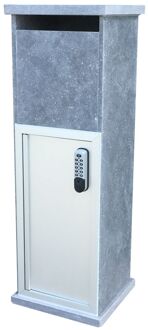 Pakketbrievenbus Lhotse Xl - Natuursteen - Blauwe Hardsteen - 34x102x32cm