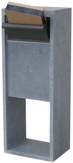 Pakketbrievenbus Madrid Modern Parcel - Natuursteen - Belgische Blauwe Hardsteen - 46x115x34cm