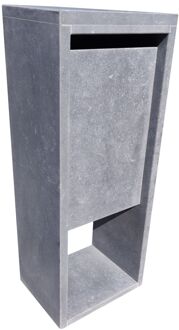 Pakketbrievenbus Madrid Modern Parcel - Natuursteen - Blauwgrijs - 40x103x30cm