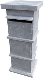 Pakketbrievenbus Pamplona - Natuursteen - Blauw - 40x105x40cm