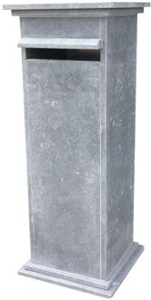 Pakketbrievenbus Sevilla Xl - Natuursteen - Blauwe Steen - 40x108x40cm