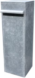 Pakketbrievenbus Valencia Parcel Digitaal Slot - Natuursteen - Blauw - 32x97x32cm