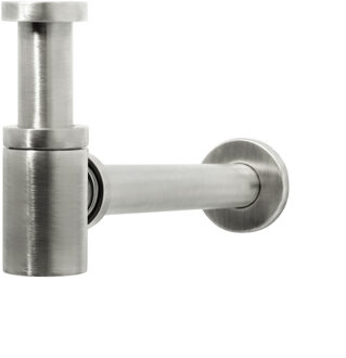 Pal fonteinsifon rond, geborsteld nikkel