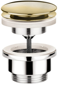 Pal waste 'always open', geborsteld messing pvd