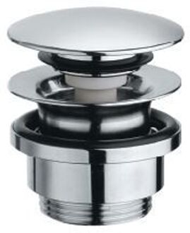 Pal waste 'click-plug' rond, geborsteld nikkel