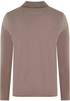 Pal Zileri Heren half zip polo Bruin - 52