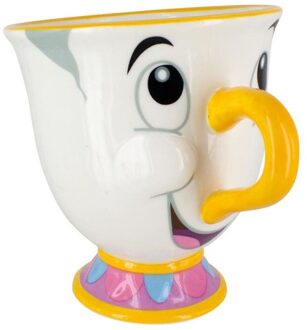 Paladone, Ontbijt Cup Mokken Porselein Bella En Wildmutt Chip, Wit