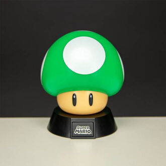 Paladone Super Mario: 1Up Mushroom Icon Light 10 cm groen