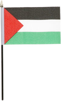 Palestina mini vlaggetje op stok 10 x 15 cm